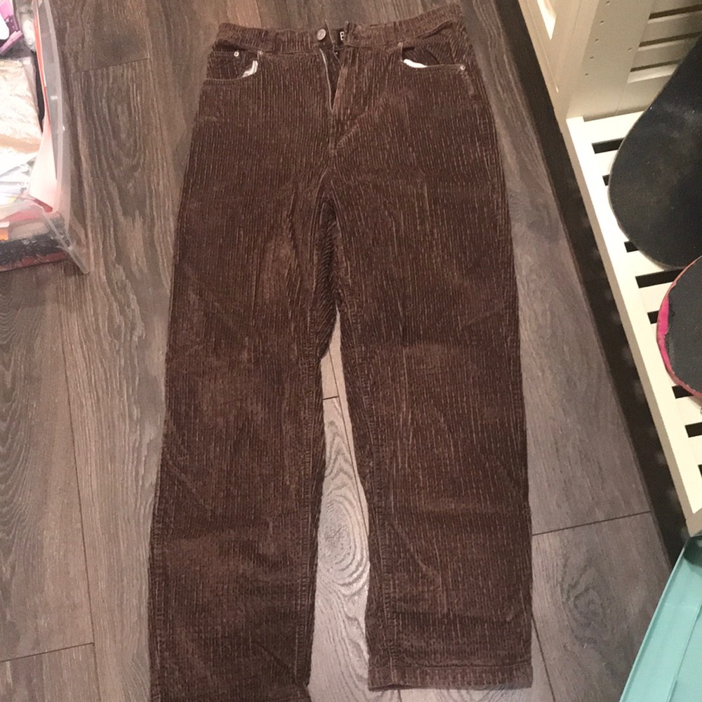 brown corduroys pants